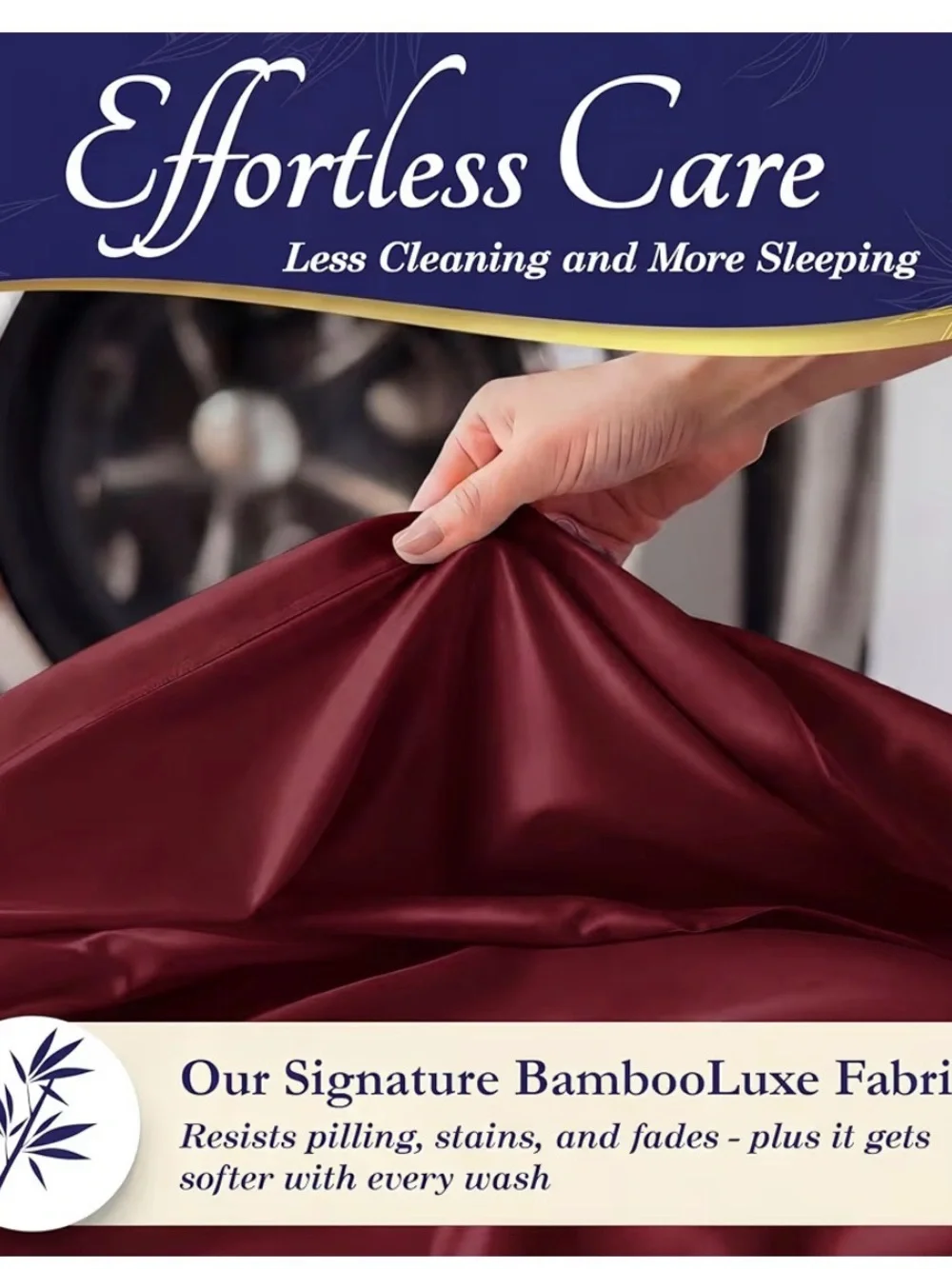 Burgundy Bamboo Sheet Set - 4-Piece King